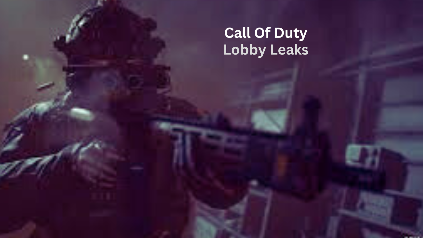 Call of Duty Lobby Leaks
