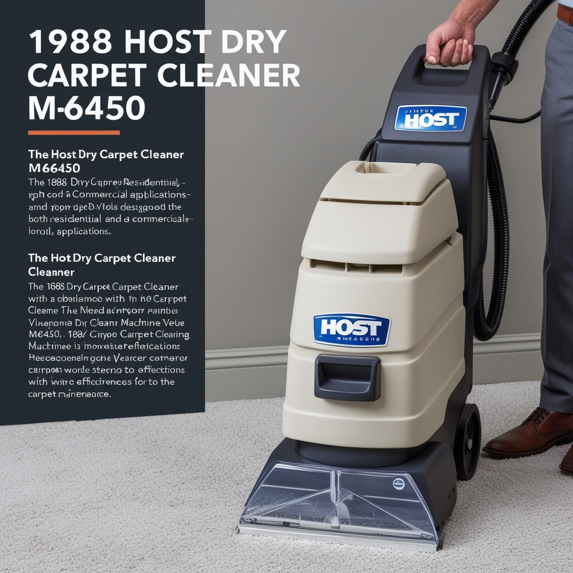 1988 Host Dry Carpet Cleaner m6450