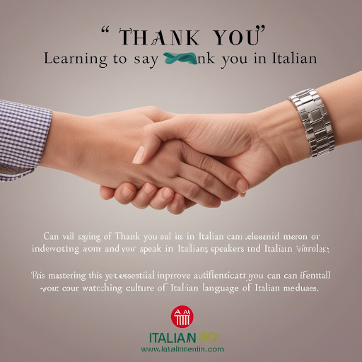 Thank You in Italian