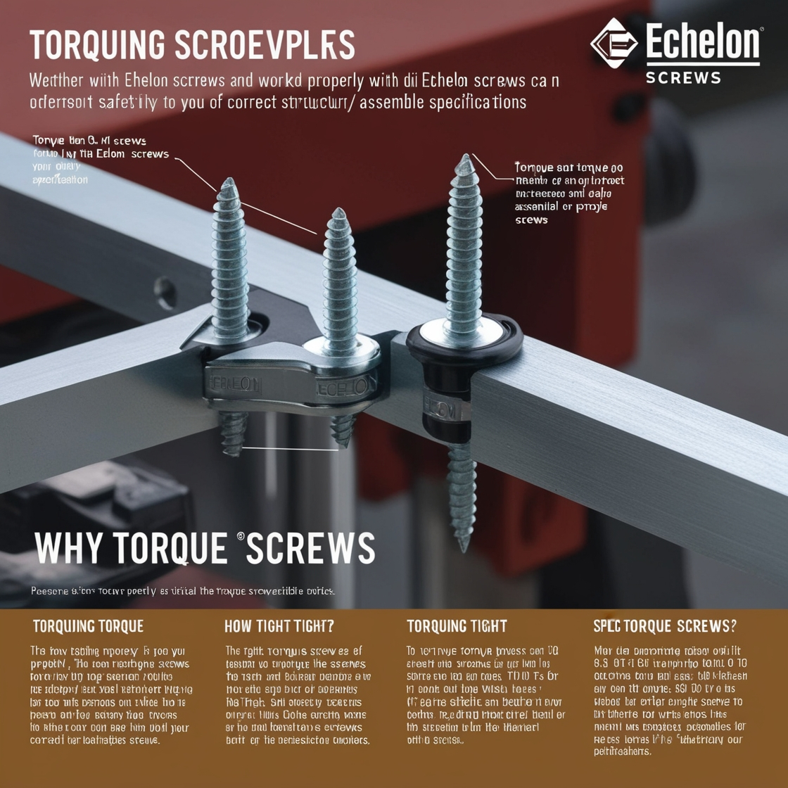 Echelon screws