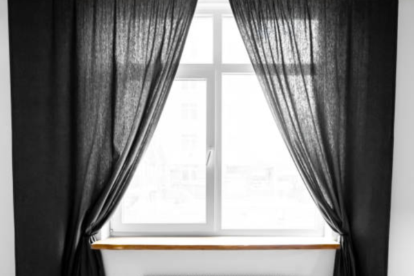 Black Sheer Curtains