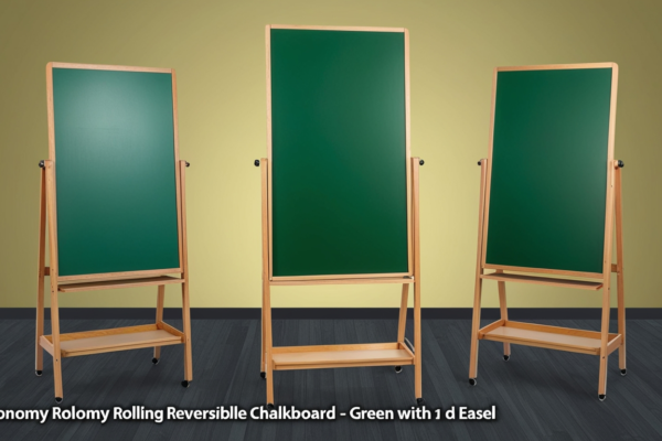 economy rolling reversible chalkboard