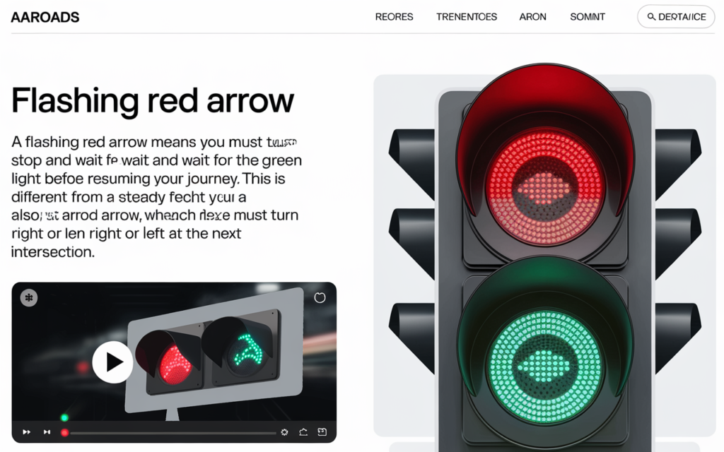 Flashing Red Arrow AARoads