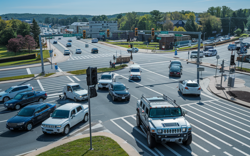 Virginia News continuous flow intersection