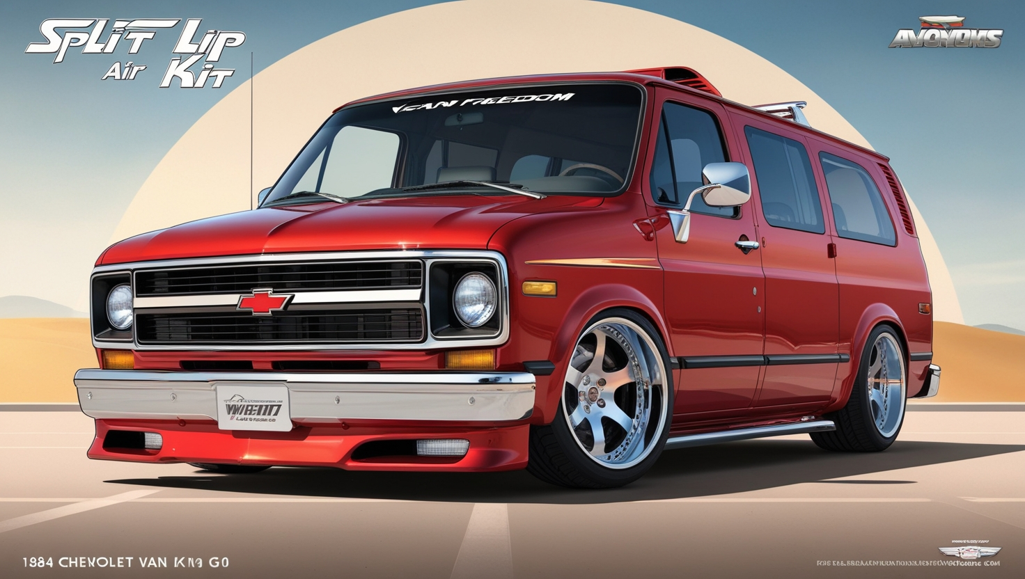 1984 Chevrolet Van G10 split lip air dam kit