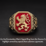 Konstantino men's signet ring from the Stavros collection