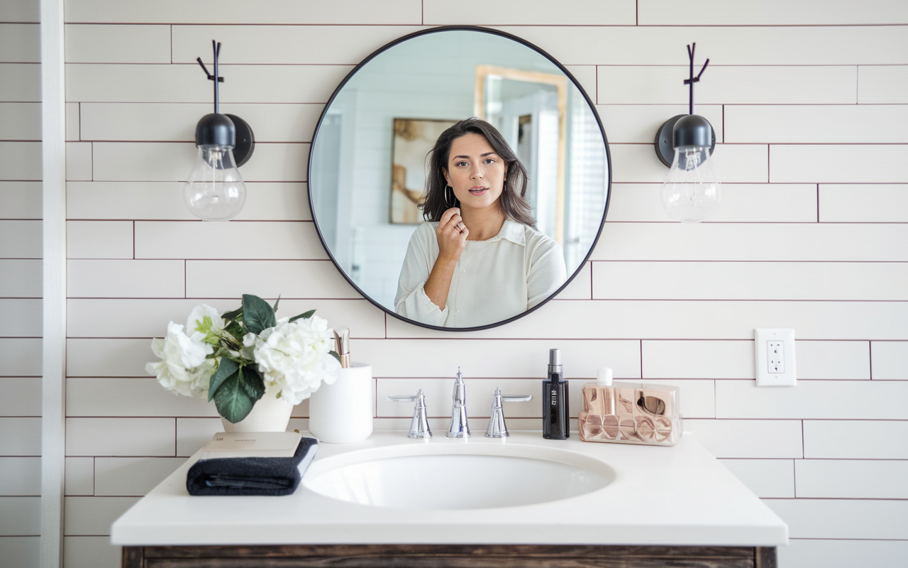 Kwee Hard-Wired Makeup Mirror